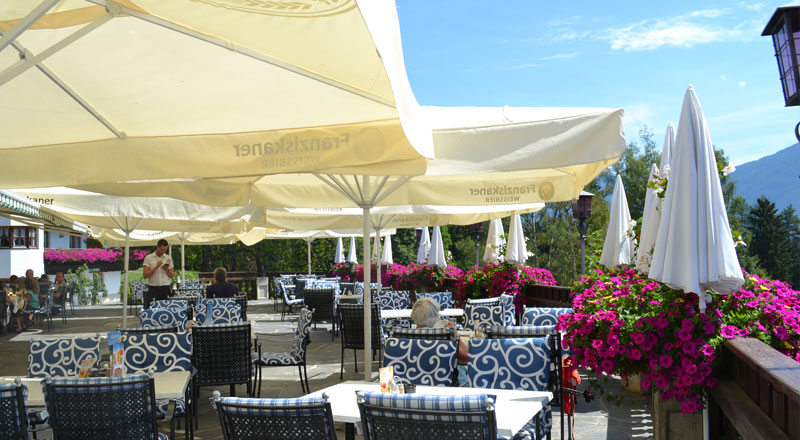 Terrasse Alpenhotel Linserhof Imst Tirol